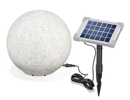 Solární zahradní koule Esotec Mega Stones 106020 30cm - kamenná