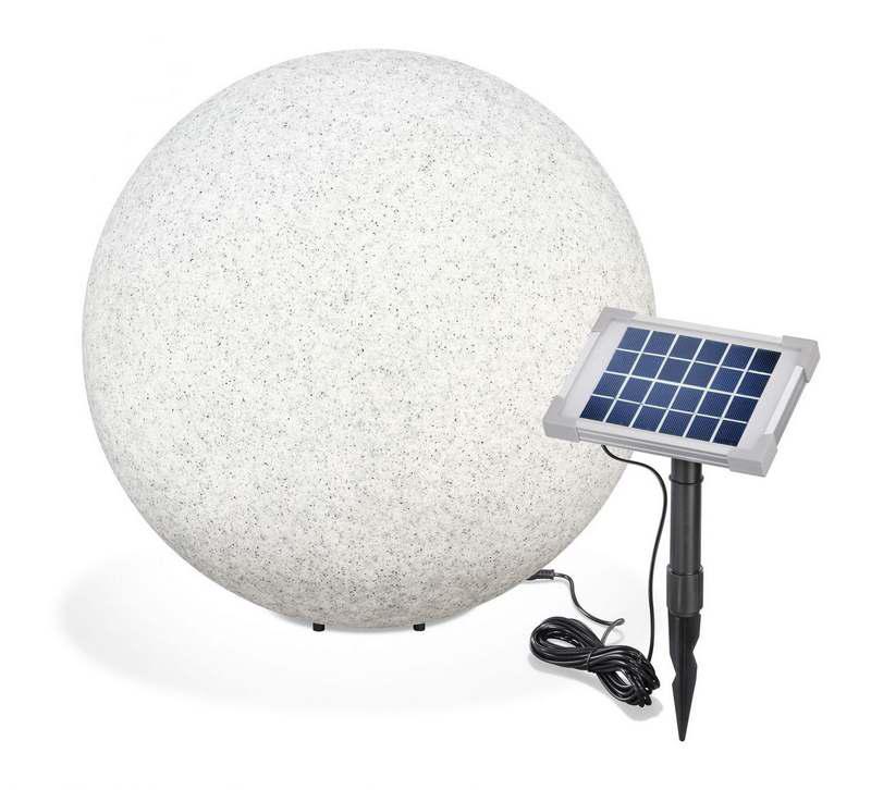 Solární zahradní koule Esotec Mega Stones 106022 50cm - kamenná