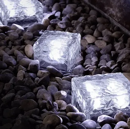 Solárne dekoratívne LED osvetlenie - Kocka ľadu Polarlite 0.16W - Studená biela