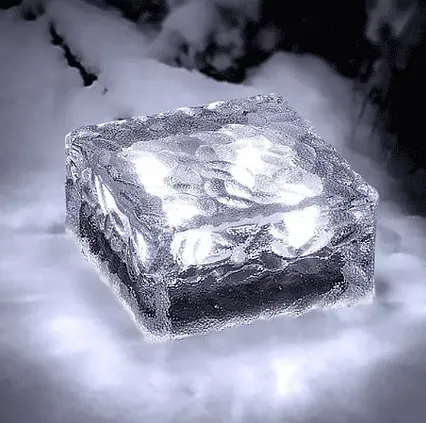 Solárne dekoratívne LED osvetlenie - Kocka ľadu Polarlite 0.16W - Studená biela