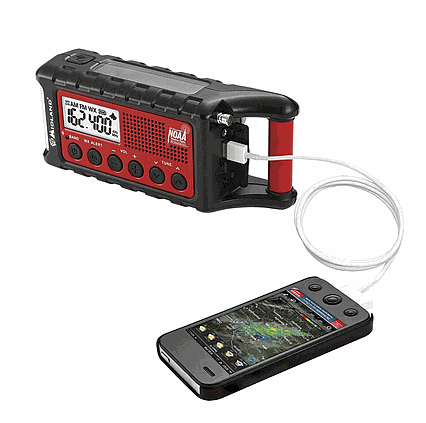 Solární rádio Midland ER300 s dynamem a LED baterkou