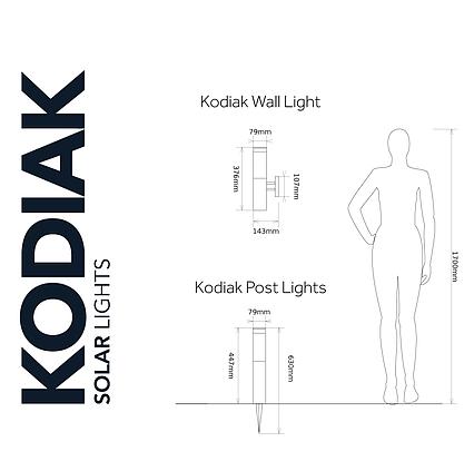 Solární sloupkové osvětlení SolarCentre Kodiak SS9900 (balení 2 světel)