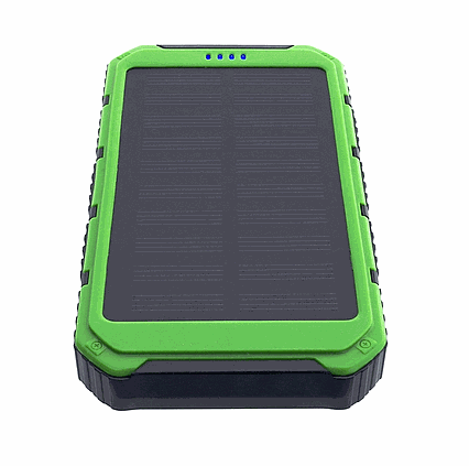 Solárny powerbank 0.8W 6000mAh S6000G zelená