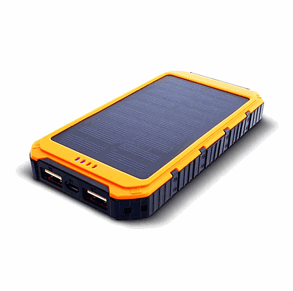 Solární powerbanka 0.8W 6000mAh S6000Y oranžová