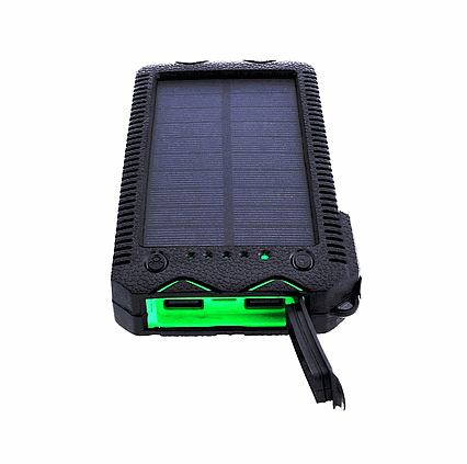 Solární powerbanka 1W 12000mAh S12000G zelená