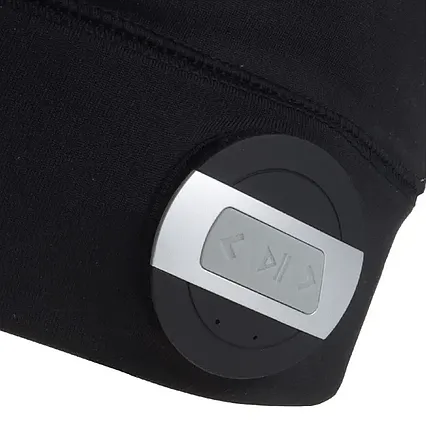 Běžecká čepice Glovii BG2XC s Bluetooth barva černá