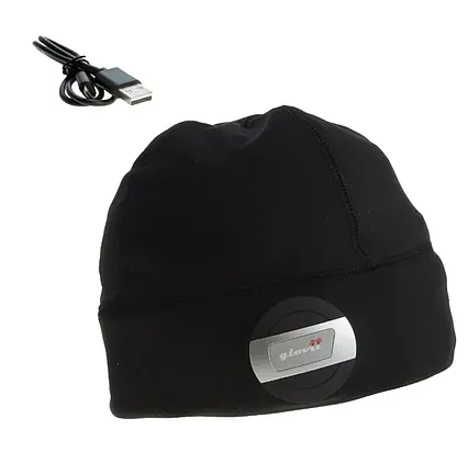 Běžecká čepice Glovii BG2XC s Bluetooth barva černá