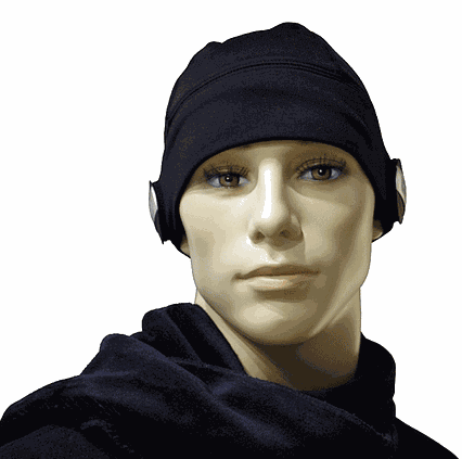 Běžecká čepice Glovii BG2XC s Bluetooth barva černá