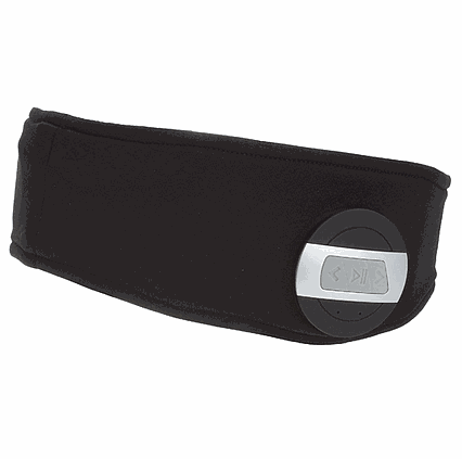 Športová čelenka Glovii BG2XO s bluetooth farba čierna