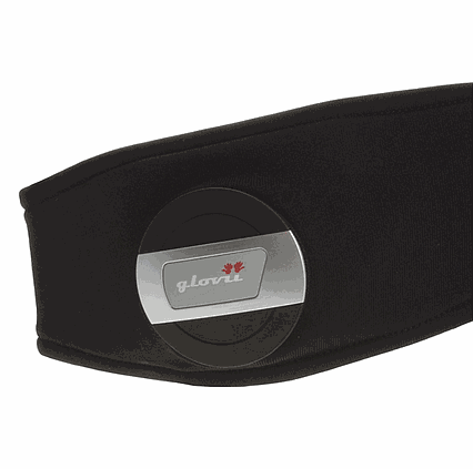 Běžecká čelenka Glovii BG2XO s Bluetooth barva černá