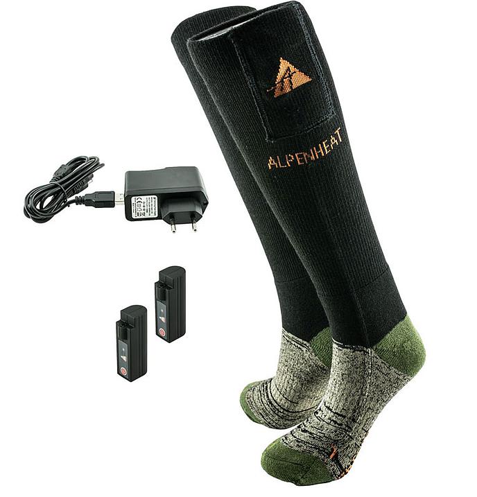 Vyhrievané ponožky Alpenheat FIRE-SOCKS vlna veľkosť XL