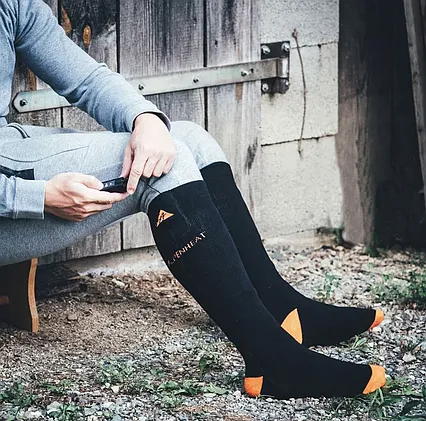 Vyhřívané ponožky Alpenheat FIRE-SOCKS bavlna velikost M