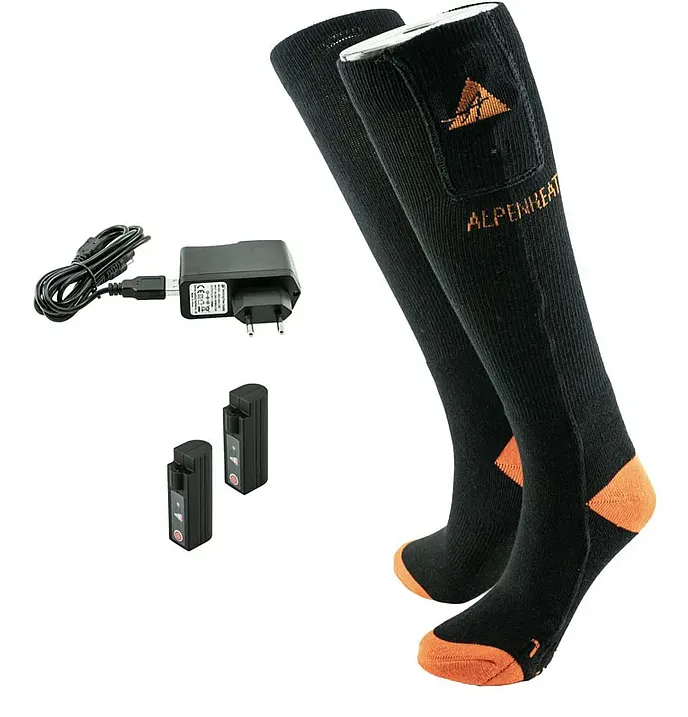 Vyhřívané ponožky Alpenheat FIRE-SOCKS bavlna velikost M