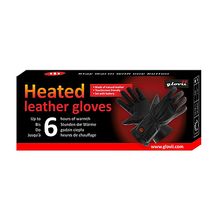 Vyhřívané kožené rukavice Glovii GIBXL velikost L-XL