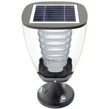 Záhradná solárna LED lampa Powerneed 1,6 W 100lm teplá biela 27cm