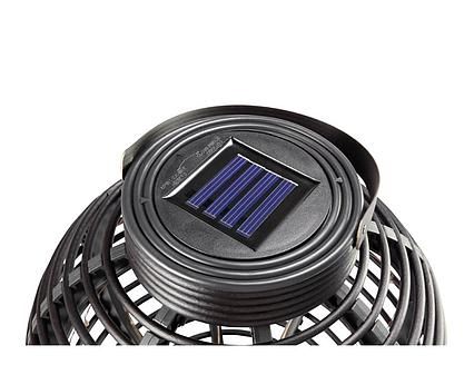 Solární zahradní LED svítidlo Polarlite Rattan 250 černé
