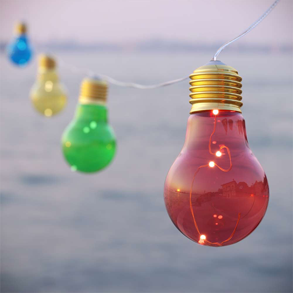 Solárna LED reťaz SolarCentre LVBM10 Lumify Vintage Multicolor s USB (použité)