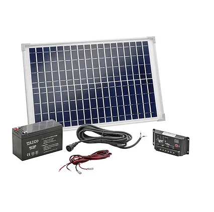 Solární sada Esotec 120005, 20Wp modul, akumulátor a regulátor