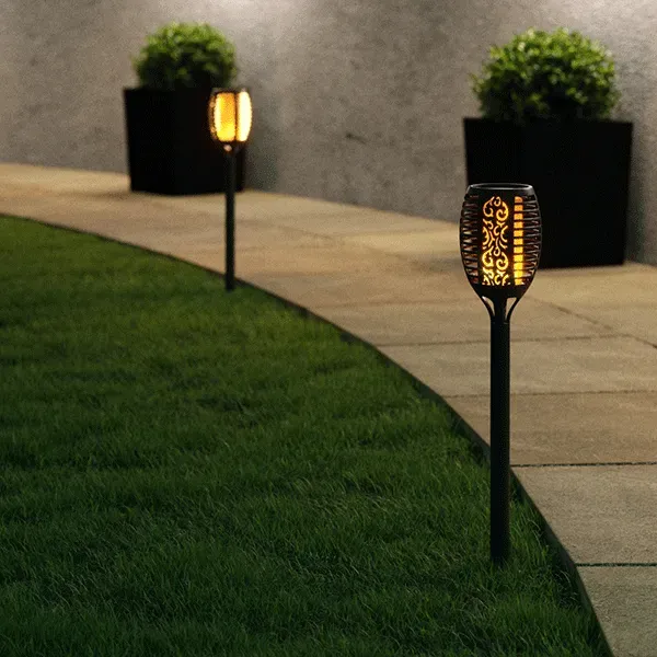 Záhradné solárne lampy SolarCentre TrueFlame Mini SS9995 zapichovacie - 2 kusy