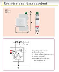 Zvodič prepätia Citel DS240S 95V DC