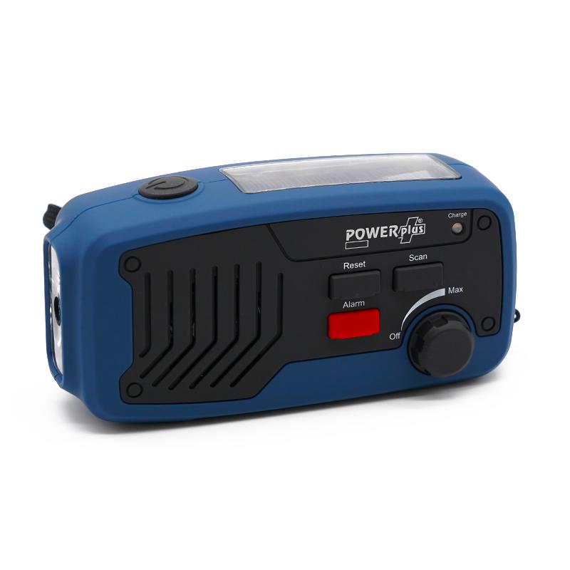 E-shop POWERplus Solárne rádio s dynamom a LED svetlom POWERplus Panther 5v1