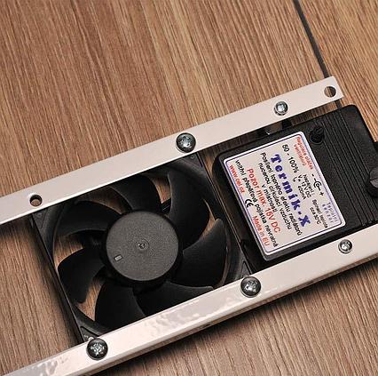 Ventilátor pod radiátor Termík + úsporná sprchová hlavice Basic 4-7l/min