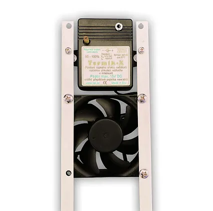 Ventilátor pod radiátor Termík + úsporná sprchová hlavica Basic 4-7l/min