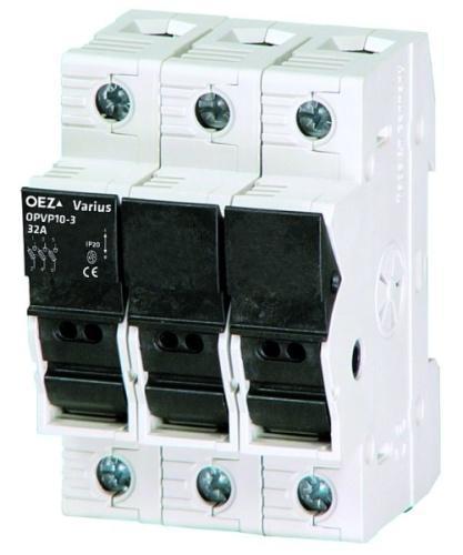 Odpínač valcových poistiek OEZ 32A 3P 10x38