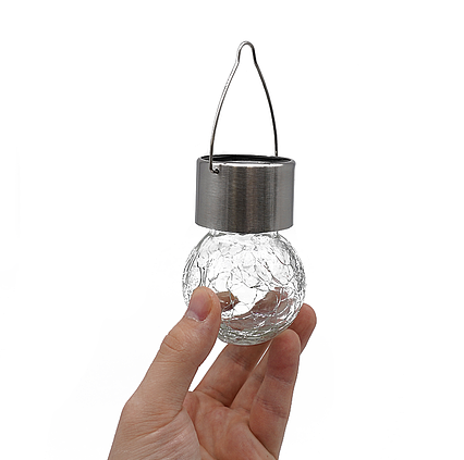 Solárne závesné LED osvetlenie Esotec Crackle Ball 102308 sada 3ks