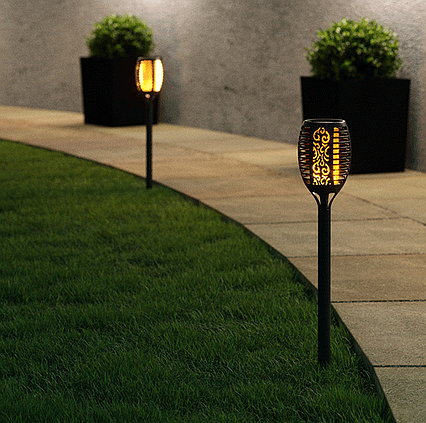 SADA 8ks Záhradné solárne lampy SolarCentre TrueFlame Mini SS9995 zapichovacie