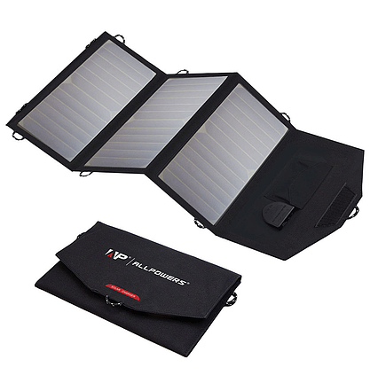 Skladateľná solárna nabíjačka 21W Allpowers + 10000mAh Powerbank Xtorm FS303