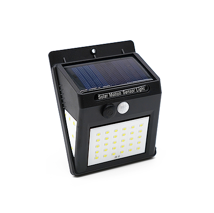 LED solárne svietidlo 8W so senzorom pohybu a súmraku - neutrálna biela