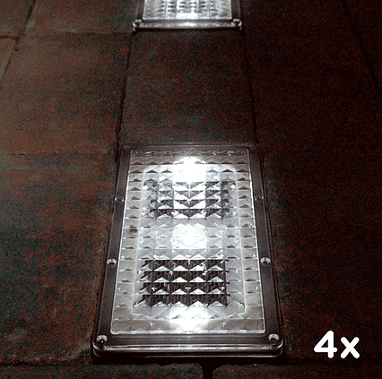 4x Solárne dlaždicové osvetlenie SolarCentre Paverlight (sada 8 svetiel)
