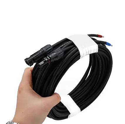 2 x Solární kabel 4mm² s koncovkami MC4 10m