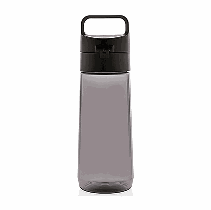 Fľaša na vodu s uzamykateľným viečkom XD Design 600ml čierna