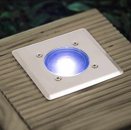 Solárne podlahové LED osvetlenie 11440A štvorcové - sada 6ks