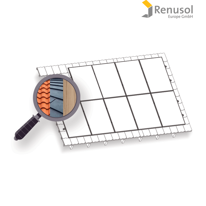 E-shop Renusol Konštrukcia Renusol na FV pre 9 panelov. Plech/šindeľ/drevo