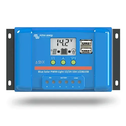 Regulátor nabíjení PWM Victron Energy LCD a USB 12/24V 10A