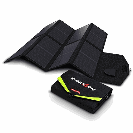 Skladateľná solárna nabíjačka X-Dragon 40W 18V a 5V USB