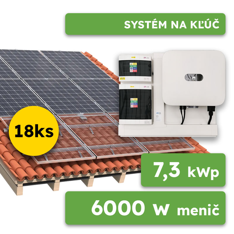 E-shop Ecoprodukt On-grid systém na kľúč Huawei 3-fázový 7,28 kWp