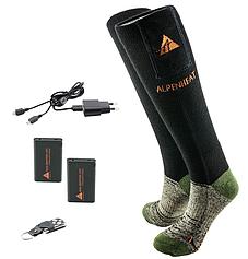 Vyhřívané ponožky Alpenheat FIRE-SOCKS vlna velikost M s dálkovým ovládáním