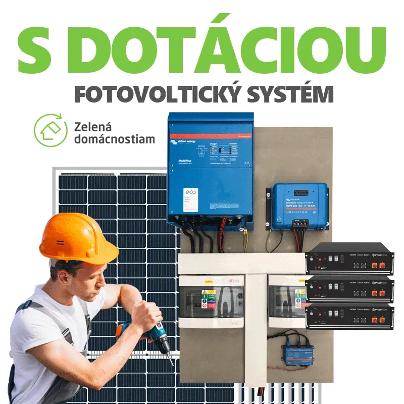 Hybridný systém na kľúč 1-fázový 3,64kWp 10,8kWh s dotáciou