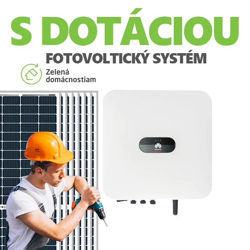 On-grid systém na kľúč 1-fázový Huawei 3,18 kWp s dotáciou