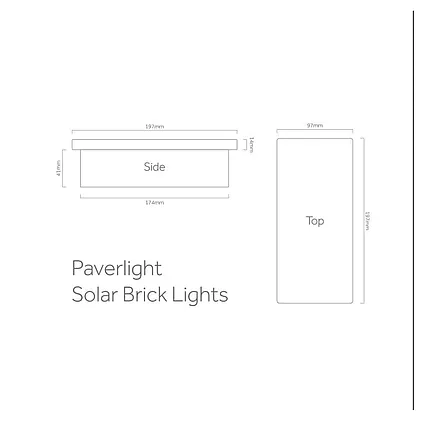 4x Solární dlaždicové osvětlení SolarCentre Paverlight (sada 8 světel)