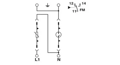 Zvodič prepätia Phoenix Contact VAL-MS-EE-T2-1+1-320-FM