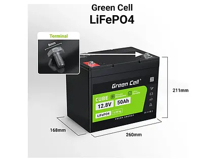 Batéria LiFePO4 12,8V 50Ah Green Cell