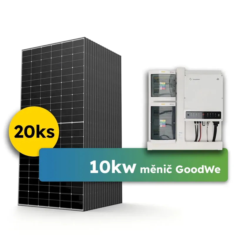 Hybrid-ready Goodwe 10kWp 3-fáz předpřipravený solární systém