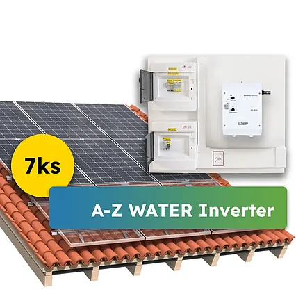 2,8kWp solární systém pro ohřev vody A-Z WATER Inverter na klíč