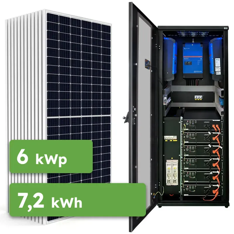 Hybrid Victron 6,5kWp 7,2kWh 3-fáz RACK předpřipravený solární systém