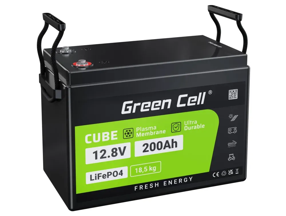 Baterie LiFePO4 12,8V 200Ah Green Cell (2560Wh)